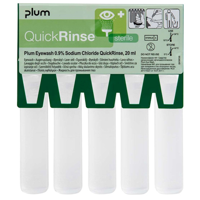 QuickRinse Eye wash ampoules